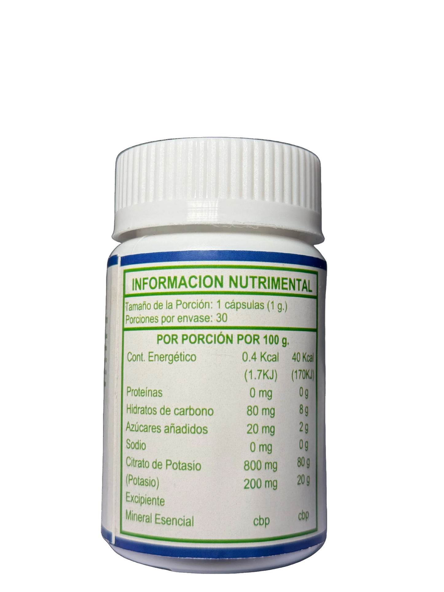 Citrato de potasio 30 capsulas